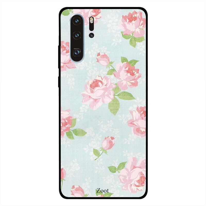 

Zoot Huawei P30 Pro Mobile Phone Back Cover, Blue Pink Rose