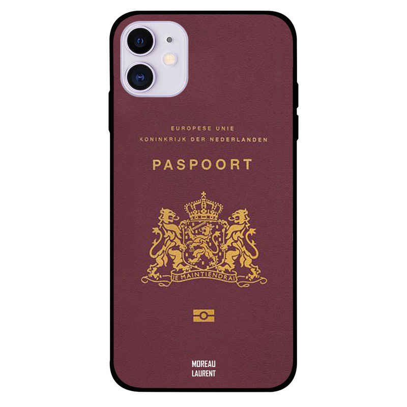 

Moreau Laurent Apple iPhone 11 Mobile Phone Back Cover, Netherlands Passport