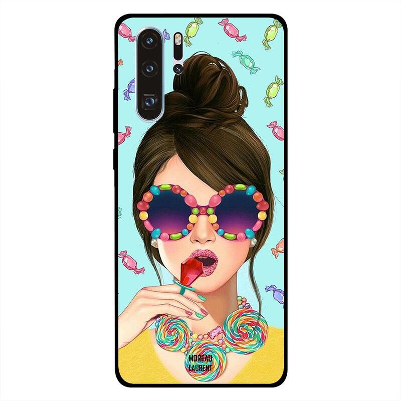 

Moreau Laurent Huawei P30 Pro Mobile Phone Back Cover, Stylish Girl