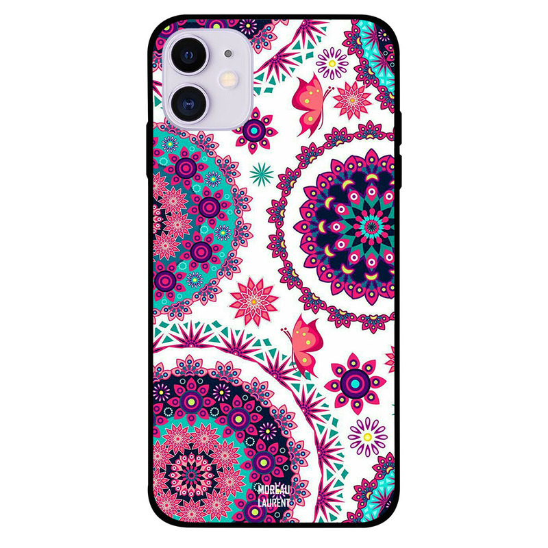 

Moreau Laurent Apple iPhone 11 Mobile Phone Back Cover, Floral Pattern Round