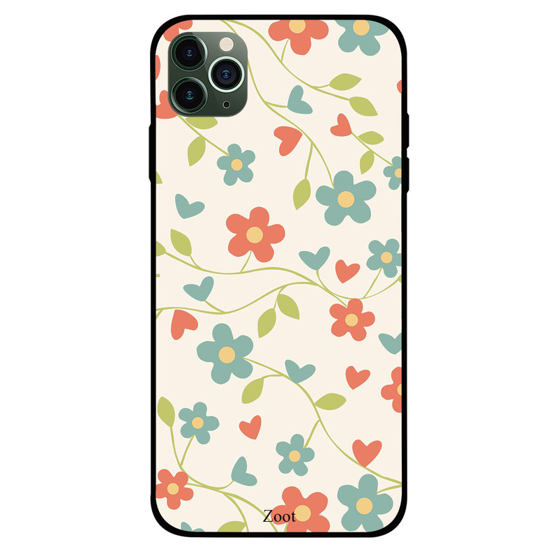 

Zoot Apple iPhone 11 Pro Max Mobile Phone Back Cover, Floral Blue Orange