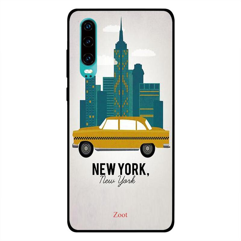 

Zoot Huawei P30 Mobile Phone Back Cover, New York Taxi