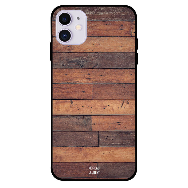 

Moreau Laurent Apple iPhone 11 Mobile Phone Back Cover, Vintage Woods Wall Pattern
