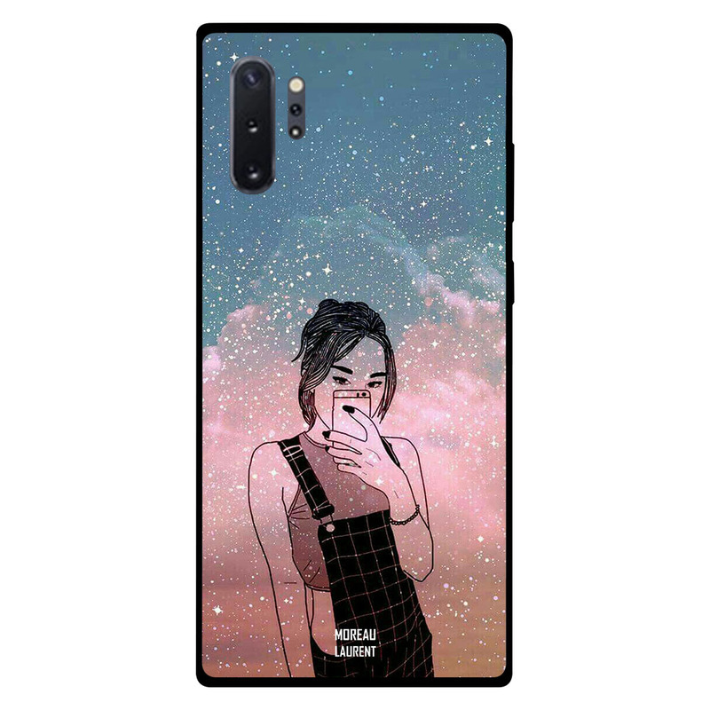 

Moreau Laurent Samsung Note Plus Mobile Phone Back Cover, Doodle Girl Making Selfie
