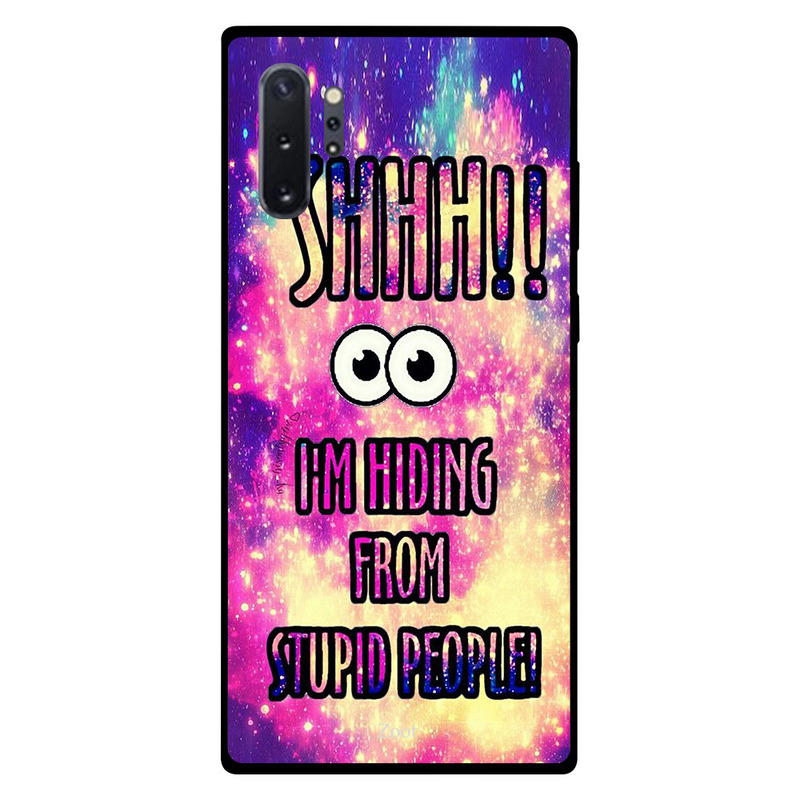 

Zoot Samsung Note Plus Mobile Phone Back Cover, Shhh! I Am Hiding From Stupid People