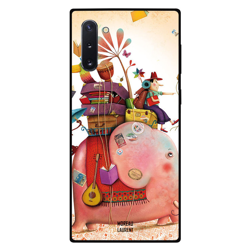 

Moreau Laurent Samsung Note 10 Mobile Phone Back Cover, Travel on Elephant