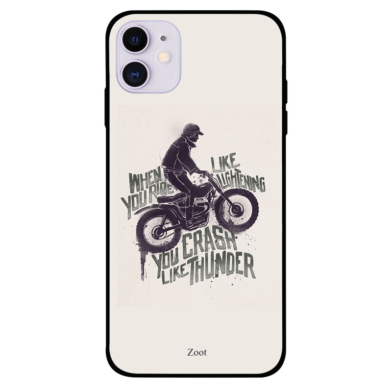 

Zoot Apple iPhone 11 Mobile Phone Back Cover, Crash like Thunder