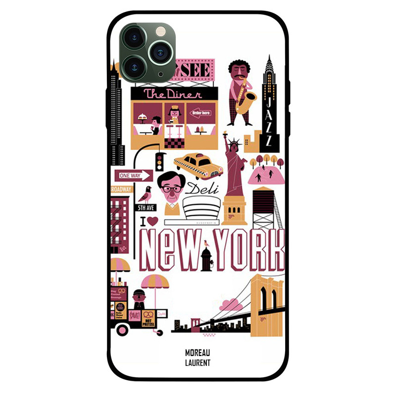 

Moreau Laurent Apple iPhone 11 Pro Max Mobile Phone Back Cover, New York Tags