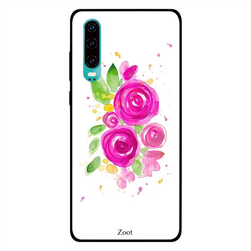 

Zoot Huawei P30 Mobile Phone Back Cover, Pink Rose