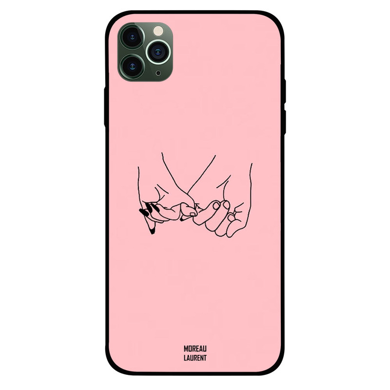 

Moreau Laurent Apple iPhone 11 Pro Max Mobile Phone Back Cover, Holding Small Fingers Pink