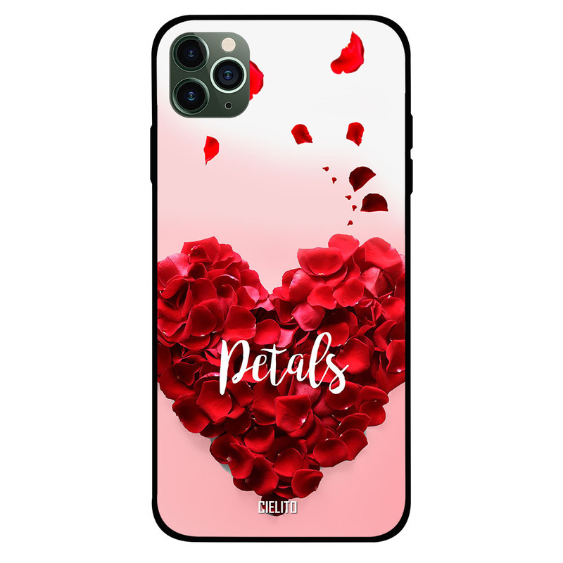 

Cielito Apple iPhone 11 Pro Max Mobile Phone Back Cover, Heart Petals