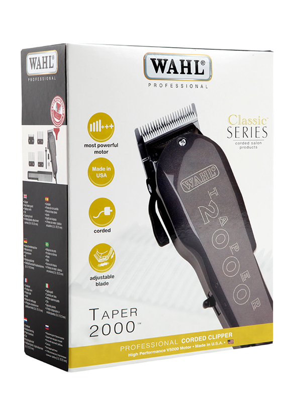 

Wahl Taper2000 Classic Series Professional Corded Hair Clipper, 8464-616, Dark Grey