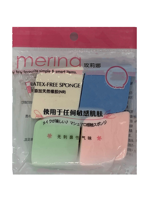 

Pilot Club Reusable and Gentle Face Sponges for Deep Cleansing, 4 Pieces, Multicolour