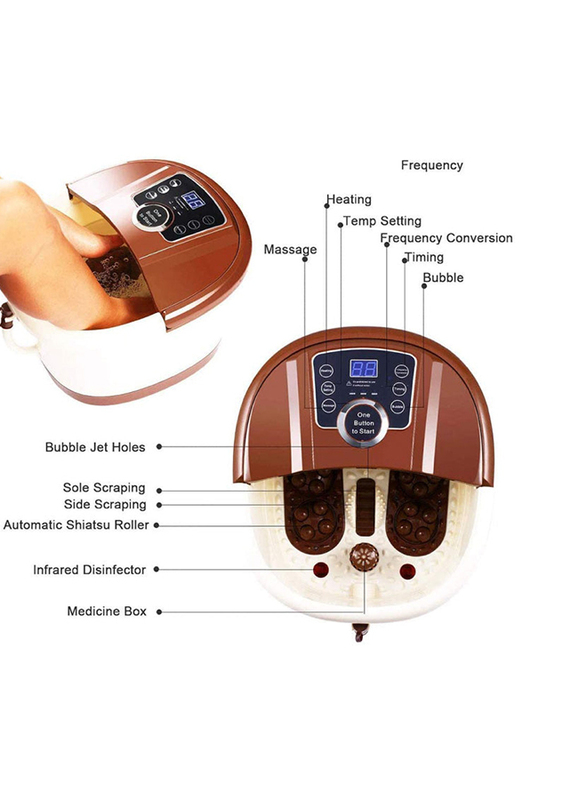 

Pilot Club Foot Massager, PC-8802, Brown