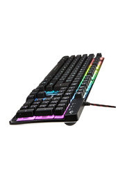 Meetion K9300 Wired Colorful Rainbow Gaming English Keyboard with RGB Backlit, Black