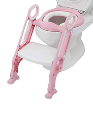 Meetion Potty Training Toilet Seat with Step Stool Ladder, Pink