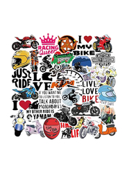 Motorcycle Amaon Hot Style Pull Pole Box Skateboard Refrigerator Notebook Stickers, 50-Pieces, Ages 1+