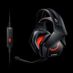 Asus ROG Strix 2.0 3.5 mm Jack Over-Ear Gaming Headphones with Mic, Black