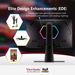 Viewsonic 27-Inch Elite FreeSync Premium Eye Care Advanced Ergonomic LCD Gaming Monitor, XG270QG, Black
