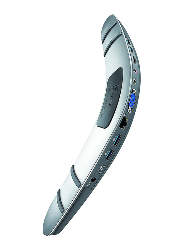 

j5create USB 3.0 Boomerang Docking Station, Silver/Black