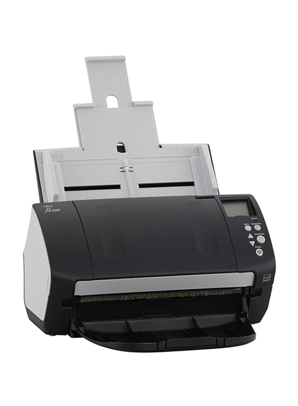 Fujitsu Fi-7160 Color Duplex Document Scanner, 600DPI, White LED Array Display, Black/White