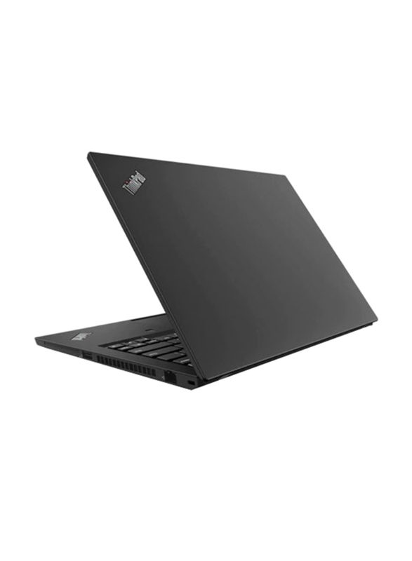 Lenovo Thinkpad T490, 14" FHD IPS, Intel Core i7-8565U 8th Gen, 512GB SSD PCIe, 8GB RAM, Intel HD Graphics 620, Backlit Arabic Keyboard with Fingerprint Reader, Win10Pro 64-Bit, Black