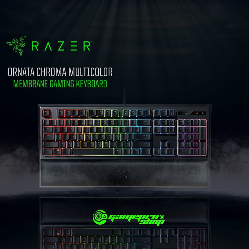 Razer Ornata Chroma RZ03-02040100-R3M1 English Gaming Keyboard, with Mecha-Membrane, Black