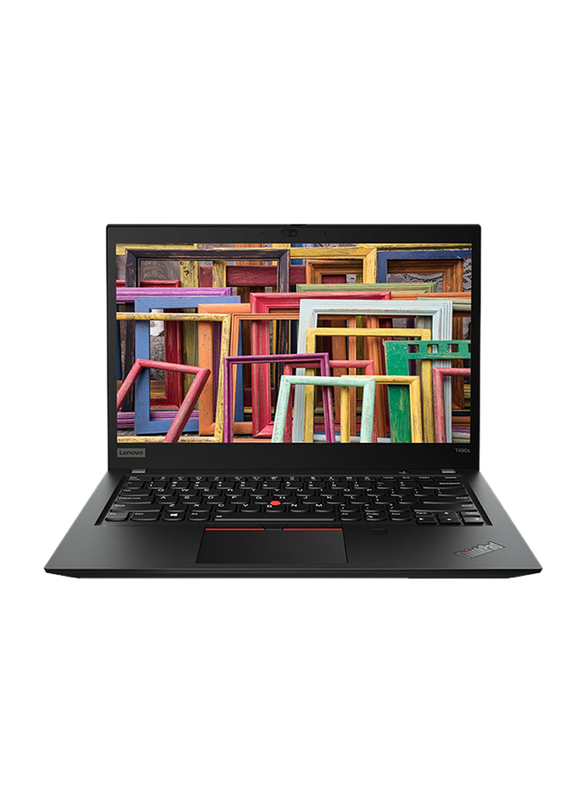 Lenovo ThinkPad T490s Laptop, 14" FHD Display, Intel Core i7-8565U 8th Gen 1.8GHz, 512GB SSD, 16GB RAM, Integrated Intel UHD Graphics 620, EN-AR KB, Win 10 Pro, 20NX002FAD, Black
