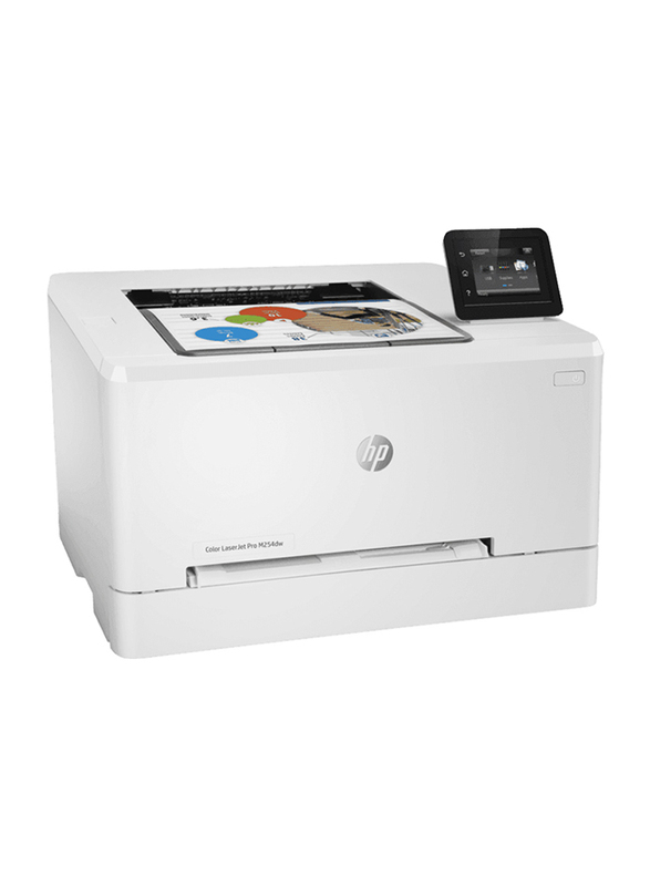 HP Color LaserJet Pro M254DW T6B60A Wireless Laser Printer, White