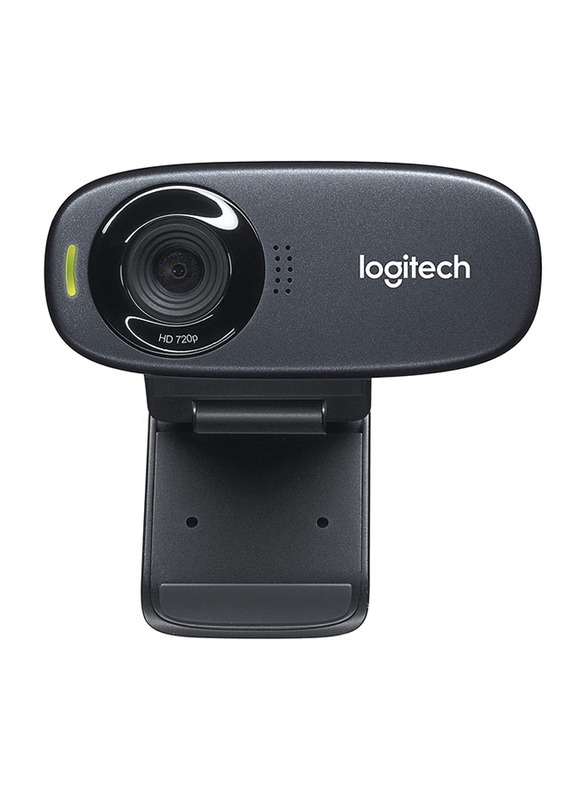 Logitech C310 HD Webcam, Black
