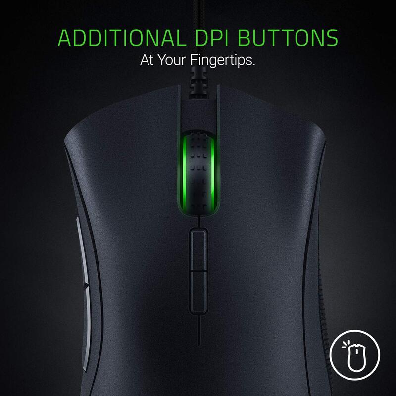 Razer DeathAdder Elite RZ01-02010100-R3A1 Wired Optical Gaming Mouse, Black