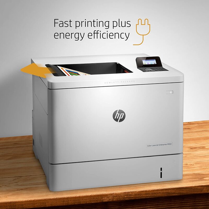 HP Color LaserJet Enterprise M553N B5L24A Laser Printer, White