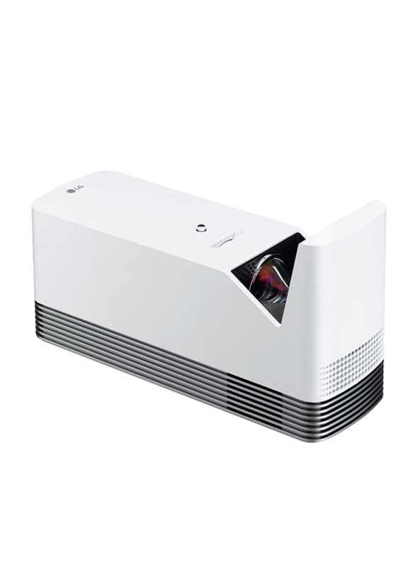 LG HF85JG Full HD DLP Home Theater Projector, 1500 Lumens, Ultra Short Throw, Wireless Screen Share/Bluetooth, White
