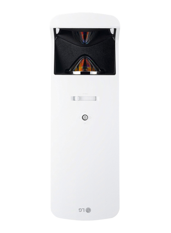LG HF85JG Full HD DLP Home Theater Projector, 1500 Lumens, Ultra Short Throw, Wireless Screen Share/Bluetooth, White