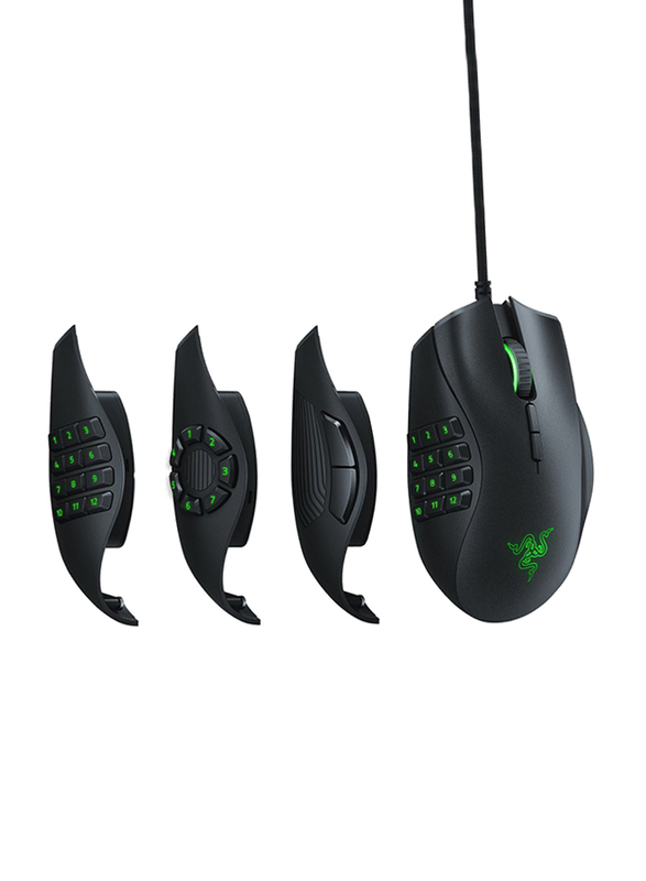 Razer Naga Trinity RZ01-02410100-R3M1 Wired Optical Multicolor Gaming Mouse, Black