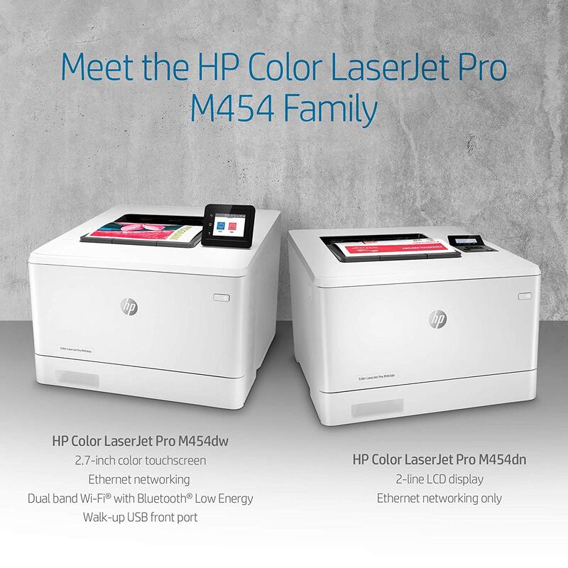 HP Color LaserJet Pro M454DW W1Y45A Laser Printer, White