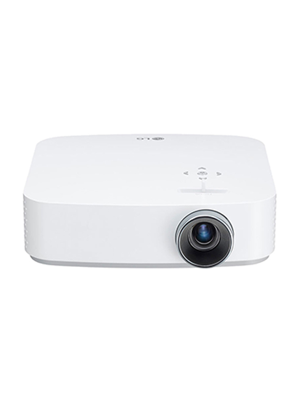 LG PF50KG Full HD DLP CineBeam Portable Home Theater Projector, 600 Lumens, Wireless Screen Share/Bluetooth, White