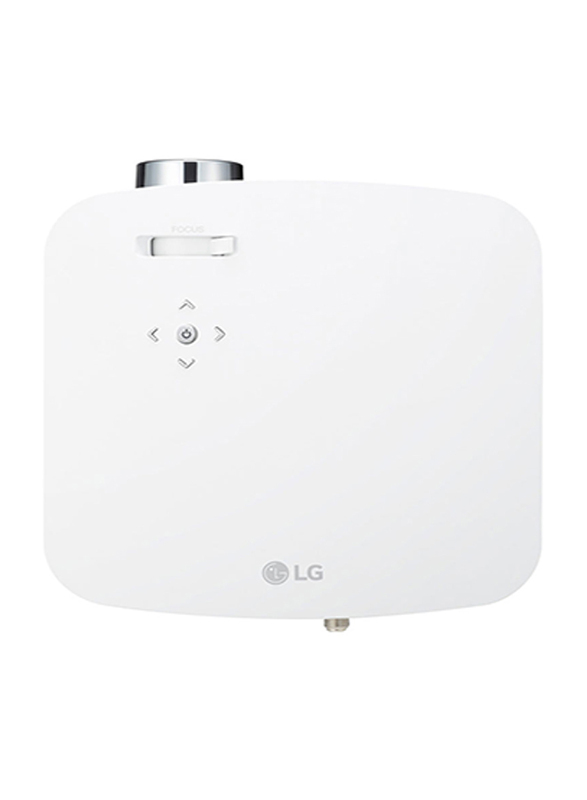 LG PF50KG Full HD DLP CineBeam Portable Home Theater Projector, 600 Lumens, Wireless Screen Share/Bluetooth, White