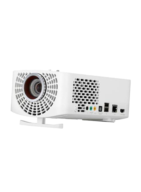 LG PF1500 Full HD DLP Portable Projector, 1400 Lumens, Wireless Screen Share, White