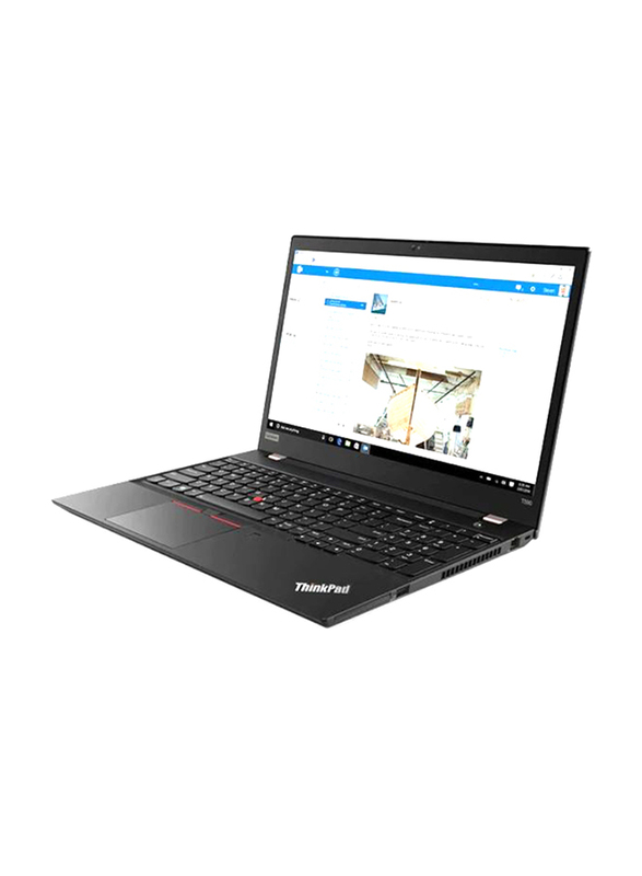 Lenovo Thinkpad T590, 15.6" FHD IPS, Intel Core i5-8265U 8th Gen, 256GB SSD PCIe, 8GB RAM, Intel HD Graphics 620, Arabic/Numeric Keypad with Fingerprint Reader, Win10Pro 64-Bit, Black