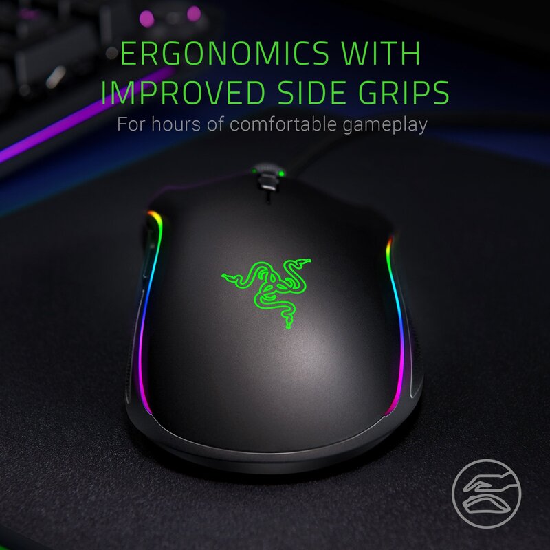 Razer Mamba Elite RZ01-02560100-R3M1 Wired Optical Gaming Mouse, Black