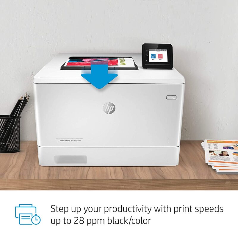 HP Color LaserJet Pro M454DW W1Y45A Laser Printer, White