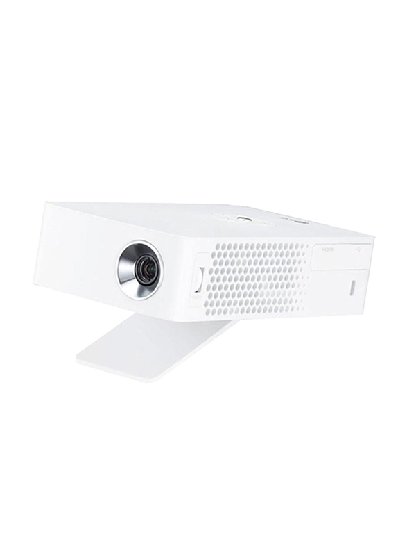 LG PH30 HD DLP CineBeam Portable Projector, 250 Lumens, Wireless Screen Share/Bluetooth, White
