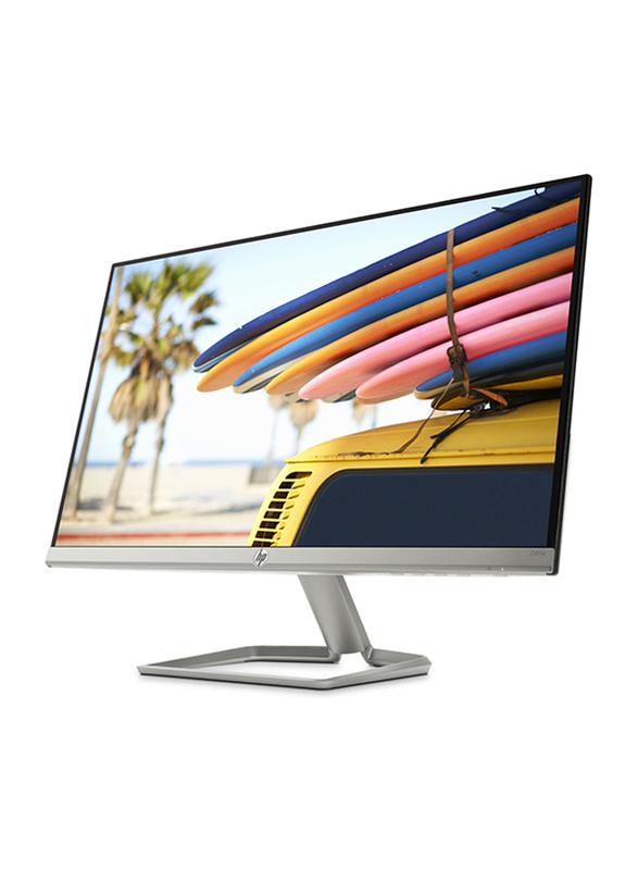 HP 24 Inch Full HD IPS LED Monitor, with VGA/HDMI Port, 24FW, 4TB29AS, White