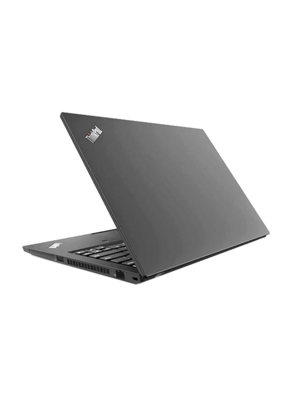 Lenovo Thinkpad T490, 14" FHD IPS, Intel Core i7-8565U 8th Gen, 512GB SSD PCIe, 16GB RAM, Intel HD Graphics 620, Backlit Arabic Keyboard with Fingerprint Reader, Win10Pro 64-Bit, Black