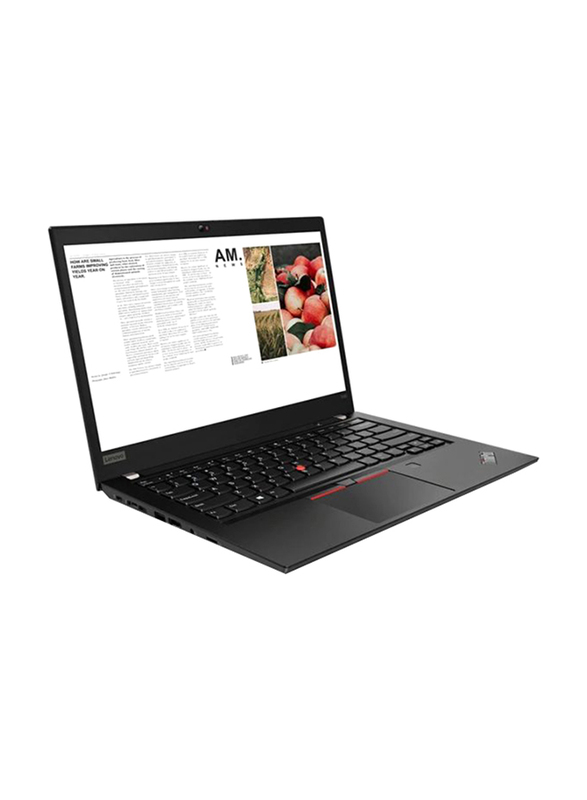 Lenovo Thinkpad T490, 14" FHD IPS, Intel Core i7-8565U 8th Gen, 512GB SSD PCIe, 8GB RAM, Intel HD Graphics 620, Backlit Arabic Keyboard with Fingerprint Reader, Win10Pro 64-Bit, Black