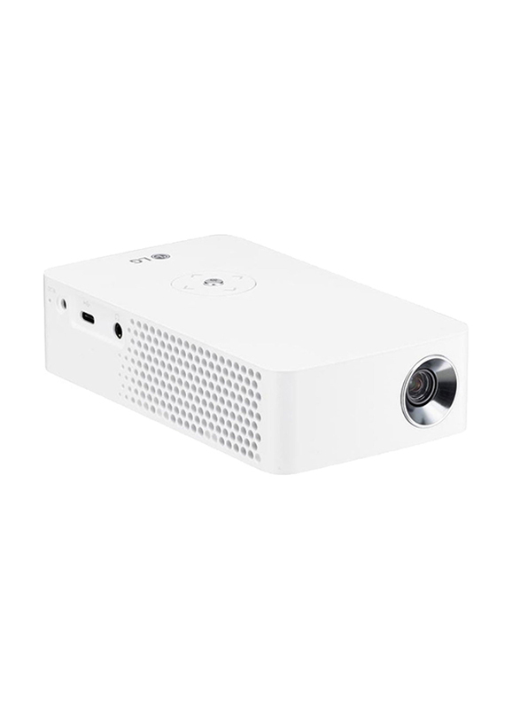 LG PH30 HD DLP CineBeam Portable Projector, 250 Lumens, Wireless Screen Share/Bluetooth, White