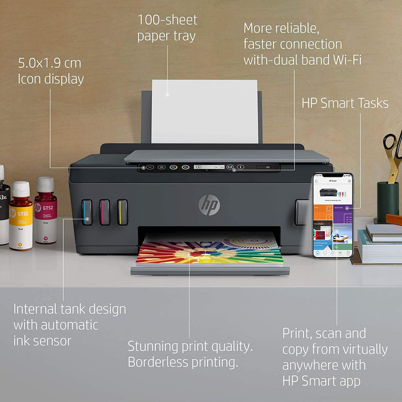 HP Smart Tank 515 Wireless 1TJ09A All-in-One Printer, Grey
