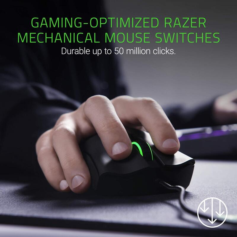 Razer DeathAdder Elite RZ01-02010100-R3A1 Wired Optical Gaming Mouse, Black