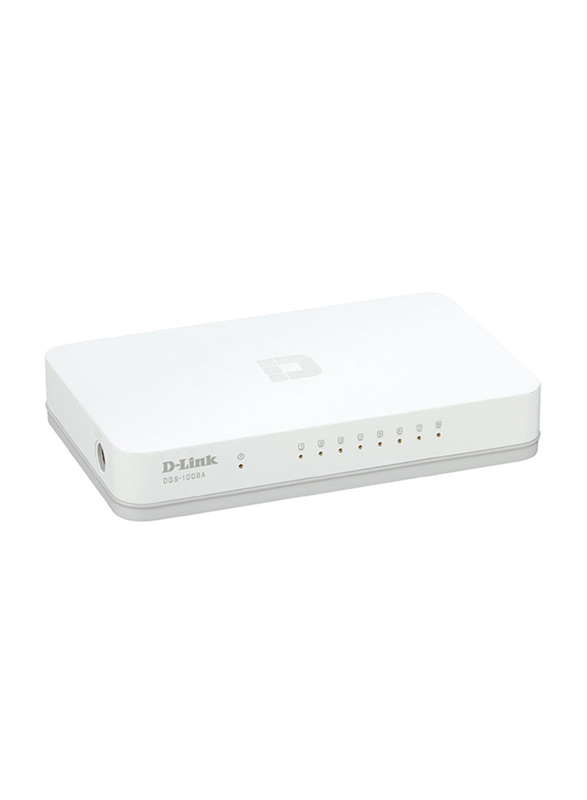 D-Link DGS-1008A 8 Port Gigabit Switch , White